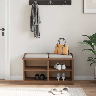 vidaXL Πάγκος διαδρόμου "SANDNES" 87x40x50cm Πεύκο μασίφ ξύλο 1 τεμ.