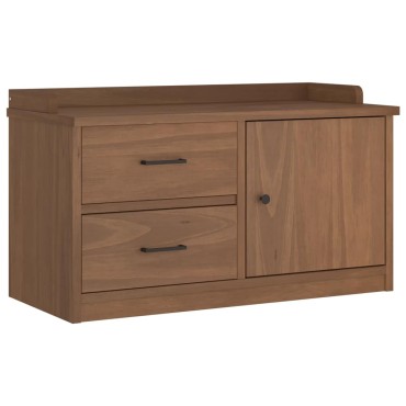 vidaXL Πάγκος διαδρόμου "SANDNES" 87x40x50cm Πεύκο μασίφ ξύλο 1 τεμ.