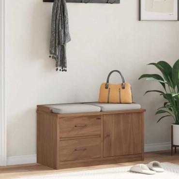 vidaXL Πάγκος διαδρόμου "SANDNES" 87x40x50cm Πεύκο μασίφ ξύλο 1 τεμ.