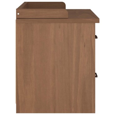 vidaXL Πάγκος διαδρόμου "SANDNES" 87x40x50cm Πεύκο μασίφ ξύλο 1 τεμ.