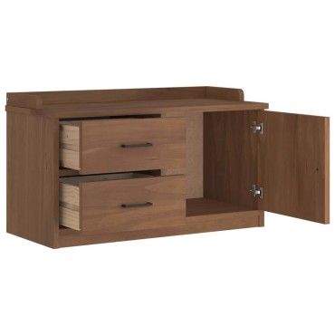 vidaXL Πάγκος διαδρόμου "SANDNES" 87x40x50cm Πεύκο μασίφ ξύλο 1 τεμ.