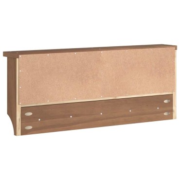vidaXL Επίτοιχη κρεμάστρα παλτών SANDNES 87x12x35 εκ. Πεύκο μασίφ ξύλο