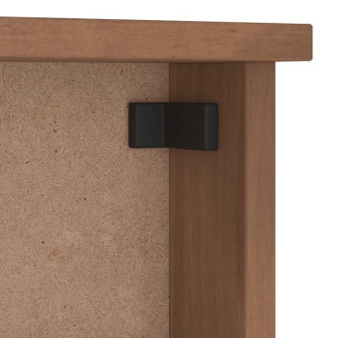 vidaXL Επίτοιχη κρεμάστρα παλτών SANDNES 87x12x35 εκ. Πεύκο μασίφ ξύλο