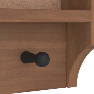 vidaXL Επίτοιχη κρεμάστρα παλτών SANDNES 87x12x35 εκ. Πεύκο μασίφ ξύλο