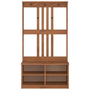 vidaXL Δέντρο χωλ "SANDENS" 87x40x159,5cm Πεύκο μασίφ ξύλο
