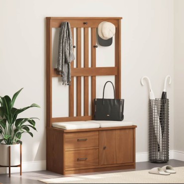 vidaXL Δέντρο χωλ "SANDENS" 87x40x159,5cm Πεύκο μασίφ ξύλο