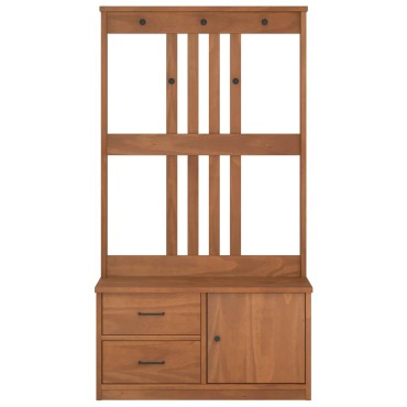 vidaXL Δέντρο χωλ "SANDENS" 87x40x159,5cm Πεύκο μασίφ ξύλο