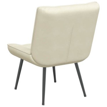 vidaXL Καρέκλα χαλάρωσης Κρέμα 64x74x84cm Βελούδο 1 τεμ.