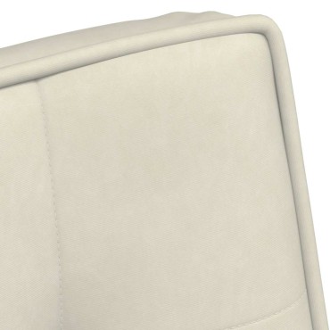 vidaXL Καρέκλα χαλάρωσης Κρέμα 64x74x84cm Βελούδο 1 τεμ.