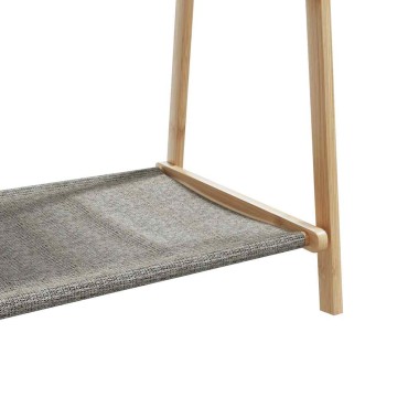 vidaXL Κρεμάστρα Ρούχων με Ράφια 106x34x102 εκ. Μπαμπού