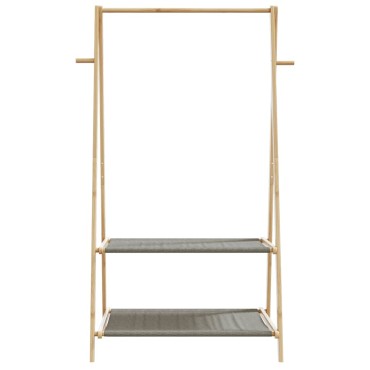 vidaXL Κρεμάστρα Ρούχων με Ράφια 96x45,5x150,5 εκ. Μπαμπού