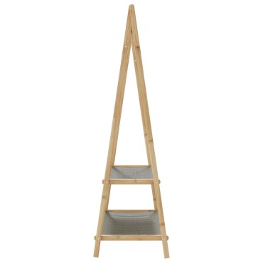 vidaXL Κρεμάστρα Ρούχων με Ράφια 96x45,5x150,5 εκ. Μπαμπού