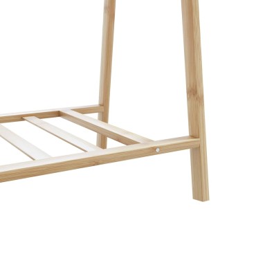 vidaXL Κρεμάστρα Ρούχων με Ράφια 132x45,5x150,5 εκ. Μπαμπού