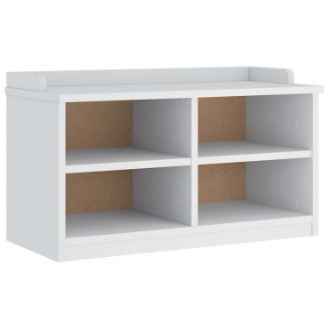 vidaXL Πάγκος διαδρόμου "SANDNES" Λευκό 87x40x50cm Πεύκο ξύλο 1 τεμ.