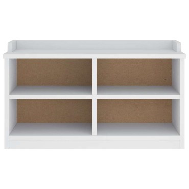 vidaXL Πάγκος διαδρόμου "SANDNES" Λευκό 87x40x50cm Πεύκο ξύλο 1 τεμ.