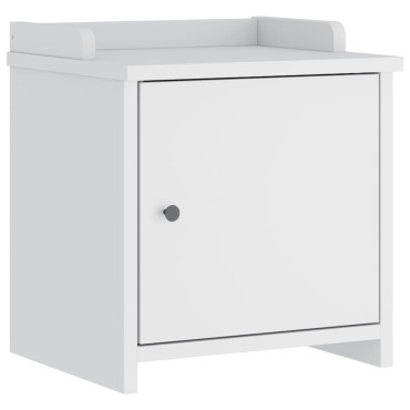 vidaXL Πάγκος διαδρόμου "SANDNES" Λευκό 45x40x50cm Πεύκο μασίφ ξύλο 1 τεμ.