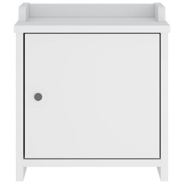 vidaXL Πάγκος διαδρόμου "SANDNES" Λευκό 45x40x50cm Πεύκο μασίφ ξύλο 1 τεμ.