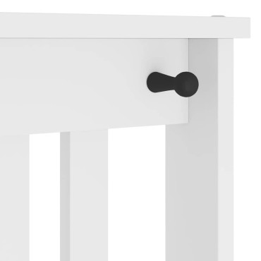 vidaXL Δέντρο χωλ SANDENS Λευκό 45x40x159,5cm Πεύκο μασίφ ξύλο