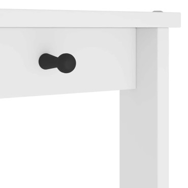 vidaXL Δέντρο χωλ SANDENS Λευκό 87x40x159,5cm Πεύκο μασίφ ξύλο