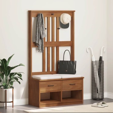 vidaXL Δέντρο χωλ "SANDENS" 87x40x159,5cm Πεύκο μασίφ ξύλο