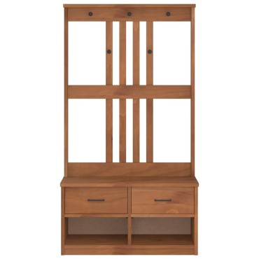 vidaXL Δέντρο χωλ "SANDENS" 87x40x159,5cm Πεύκο μασίφ ξύλο