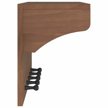 vidaXL Επίτοιχη κρεμάστρα παλτών SANDNES 87x30x42 εκ. Πεύκο μασίφ ξύλο