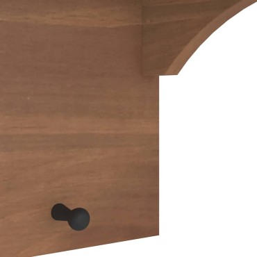 vidaXL Επίτοιχη κρεμάστρα παλτών SANDNES 87x30x42 εκ. Πεύκο μασίφ ξύλο