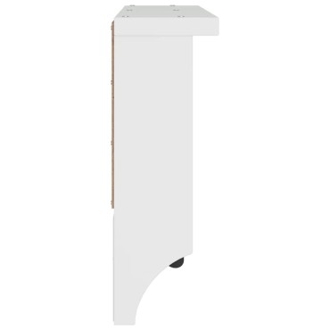 vidaXL Επίτοιχη κρεμάστρα παλτών SANDNES Λευκό 87x12x35 εκ. Πεύκο ξύλο