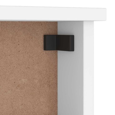 vidaXL Επίτοιχη κρεμάστρα παλτών SANDNES Λευκό 87x12x35 εκ. Πεύκο ξύλο