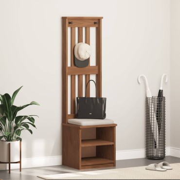 vidaXL Δέντρο χωλ "SANDENS" 45x40x159,5cmΠεύκο μασίφ ξύλο