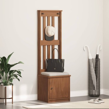 vidaXL Δέντρο χωλ "SANDENS" 45x40x159,5cmΠεύκο μασίφ ξύλο