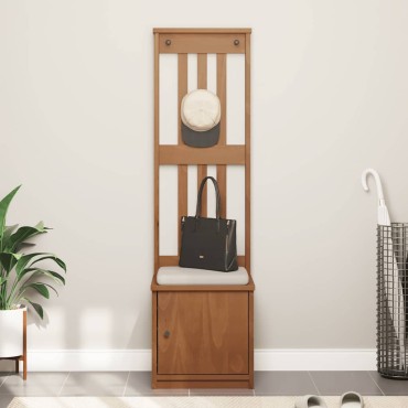 vidaXL Δέντρο χωλ "SANDENS" 45x40x159,5cmΠεύκο μασίφ ξύλο
