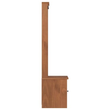 vidaXL Δέντρο χωλ "SANDENS" 45x40x159,5cmΠεύκο μασίφ ξύλο