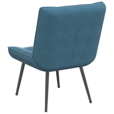 vidaXL Καρέκλα χαλάρωσης μπλε 64x74x84cm Βελούδο 1 τεμ.