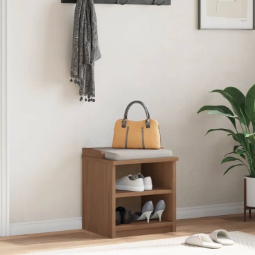 vidaXL Πάγκος διαδρόμου "SANDNES" 45x40x50cmΠεύκο μασίφ ξύλο 1 τεμ.