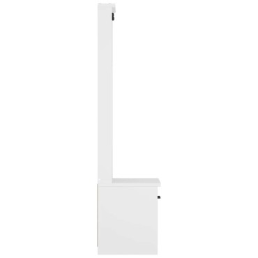 vidaXL Δέντρο χωλ SANDENS Λευκό 45x40x159,5cm Πεύκο μασίφ ξύλο