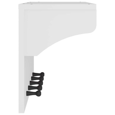 vidaXL Επίτοιχη κρεμάστρα παλτών SANDNES Λευκό 87x30x42 εκ. Πεύκο ξύλο