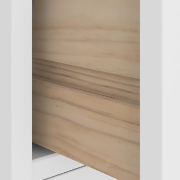 vidaXL Δέντρο χωλ SANDENS Λευκό 87x40x159,5cm Πεύκο μασίφ ξύλο