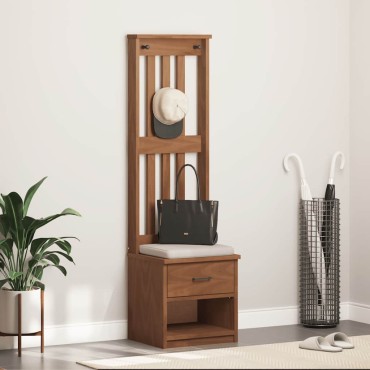 vidaXL Δέντρο χωλ "SANDENS" 45x40x159,5cmΠεύκο μασίφ ξύλο