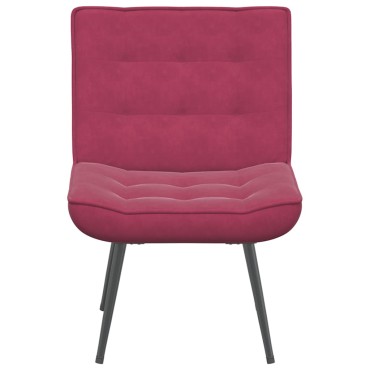 vidaXL Καρέκλα χαλάρωσης Wine Red 64x74x84cm Velvet 1 τεμ.