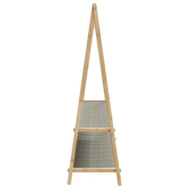 vidaXL Κρεμάστρα Ρούχων με Ράφια 132x45,5x150,5 εκ. Μπαμπού