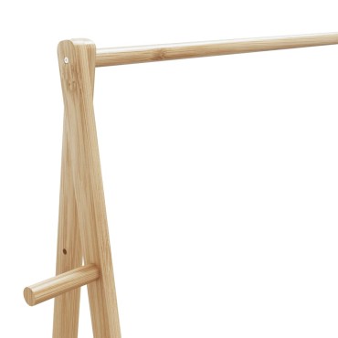 vidaXL Κρεμάστρα Ρούχων με Ράφια 132x45,5x150,5 εκ. Μπαμπού