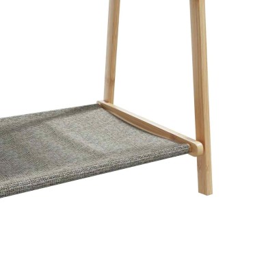 vidaXL Κρεμάστρα Ρούχων με Ράφια 132x45,5x150,5 εκ. Μπαμπού