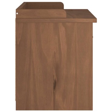 vidaXL Πάγκος διαδρόμου "SANDNES" 87x40x50cm Πεύκο μασίφ ξύλο 1 τεμ.