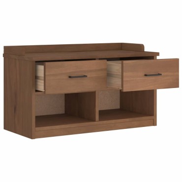 vidaXL Πάγκος διαδρόμου "SANDNES" 87x40x50cm Πεύκο μασίφ ξύλο 1 τεμ.