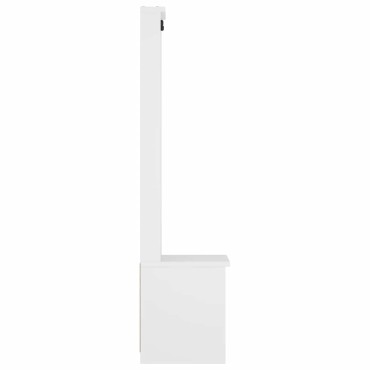 vidaXL Δέντρο χωλ SANDENS Λευκό 45x40x159,5cm Πεύκο μασίφ ξύλο