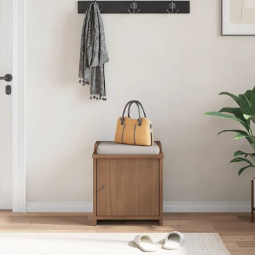 vidaXL Πάγκος διαδρόμου "SANDNES" 45x40x50cmΠεύκο μασίφ ξύλο 1 τεμ.