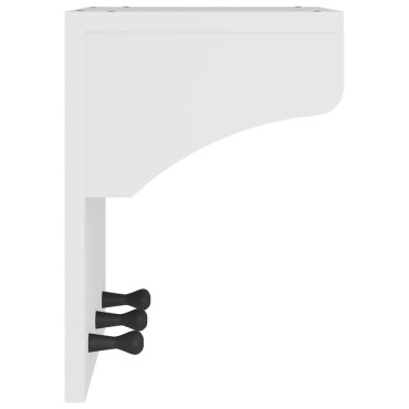 vidaXL Επίτοιχη κρεμάστρα παλτών SANDNES Λευκό 43x30x42 εκ. Πεύκο ξύλο