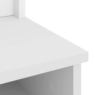 vidaXL Δέντρο χωλ SANDENS Λευκό 87x40x159,5cm Πεύκο μασίφ ξύλο