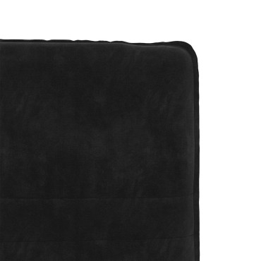 vidaXL Καρέκλα Τραπεζαρίας Μαύρη Βελούδινη 44x50x(74-84) cm 1 τεμ.